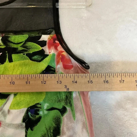 Prabal Gurung For Target XS Floral Tulle Lace Sleeveless Sheer Top Tropical - Picture 4 of 6